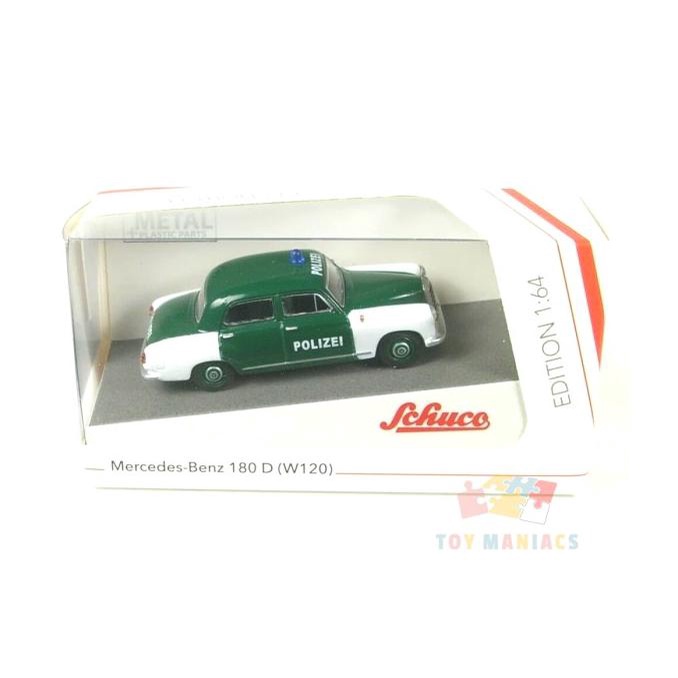 Schuco Mercedes Benz 180D Ponton Limousine (W120) (1954) "Polizei"