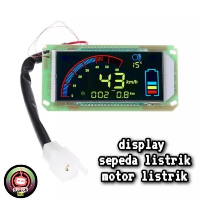 Display Speedometer Sepeda Listrik Motor Listrik Indikator Baterai 48V