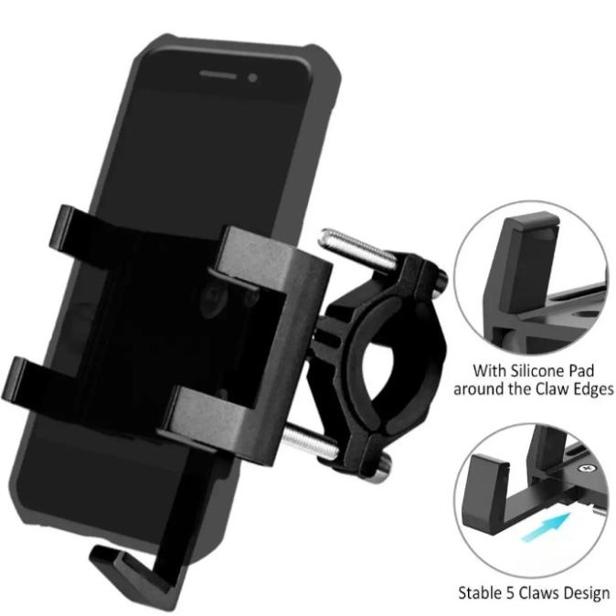 Holder Hp Dudukan HP Alumunium HP Gps Untuk Sepeda Gunung Motor Sport