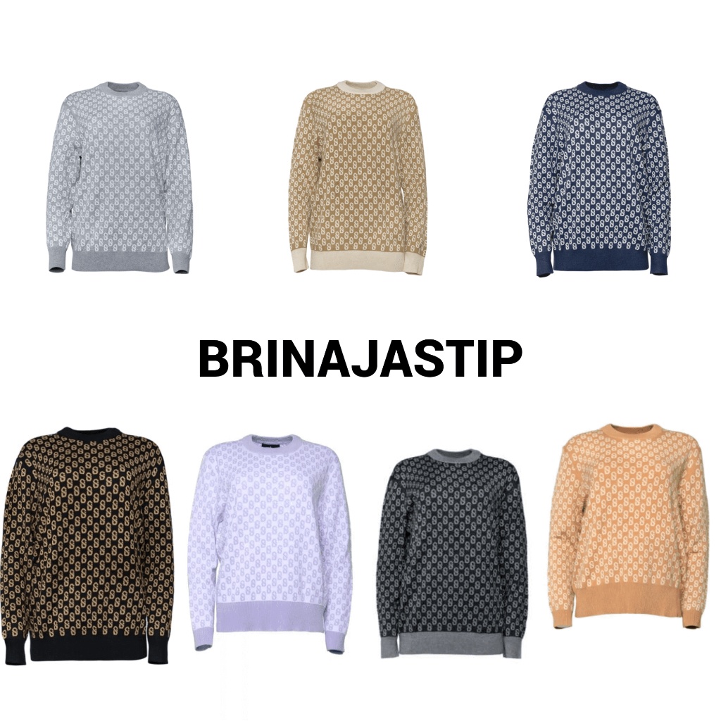 [AMAZED PEOPLE] READY Everyday Monogram Sweater - Buttonscarves