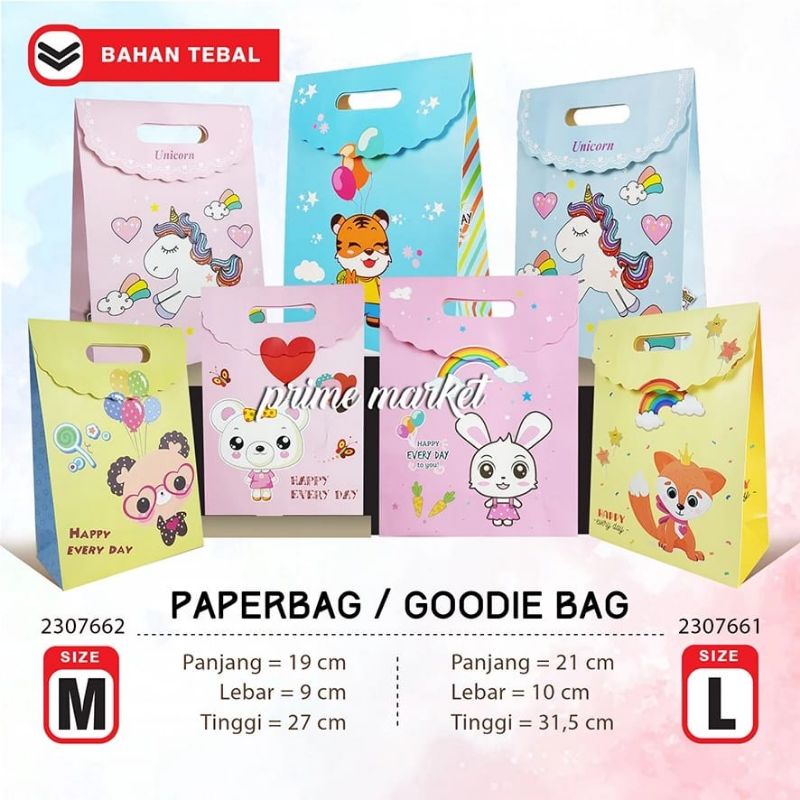 

[moon baby] Paper Bag tas kado anak / Goodie Bag tas ulang tahun