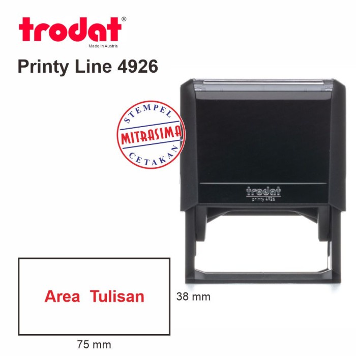 

Stempel Trodat 4926 ( Model Persegi )