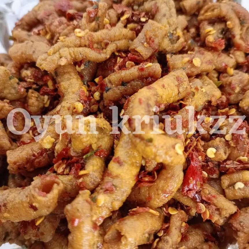 

Usus Ayam Crispy Pedas Jeruk 500 Gram / Usus Ayam Crispy 500 Gram