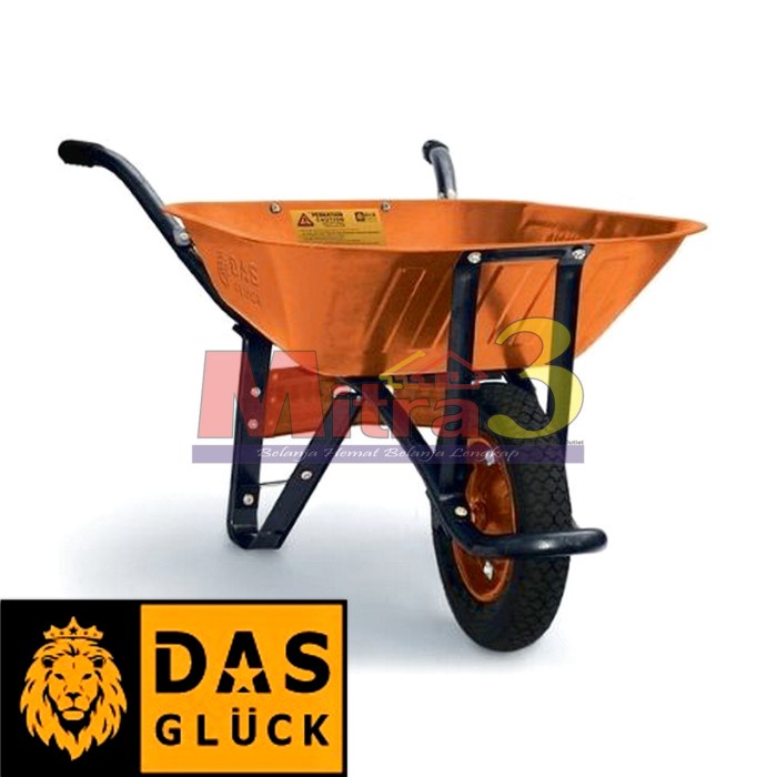 #####] Gerobak DAS GLUCK / Troli Gerobak Sorong Dorong Pasir Semen Cor