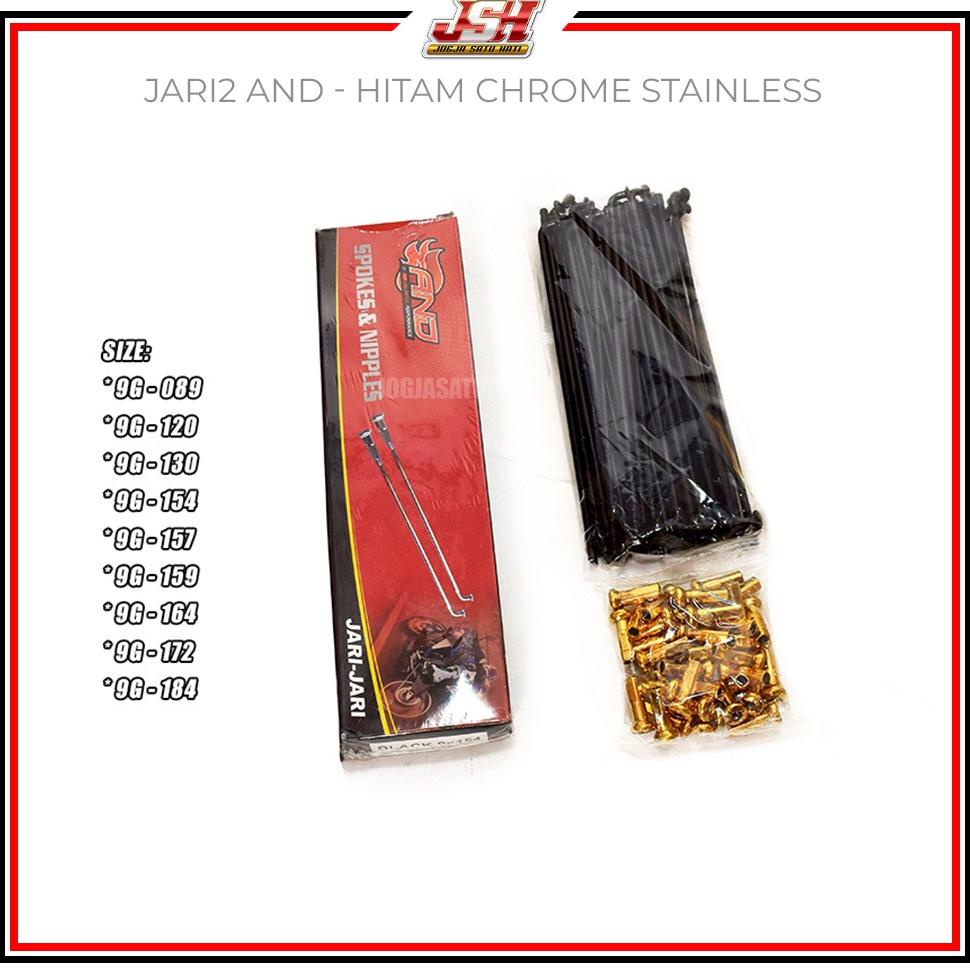 Termurah Jari Jari Jeruji Ruji Motor Hitam Gold Chrome Ring 14 17 Mio Supra Beat Jupiter Revo Honda 