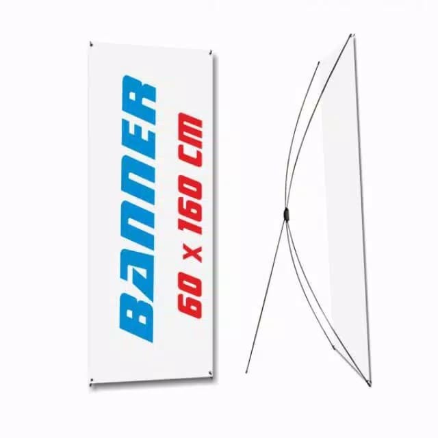 

X Banner 60 x 160 cm Bahan Korea (Brilink, Payfazz, Costum)
