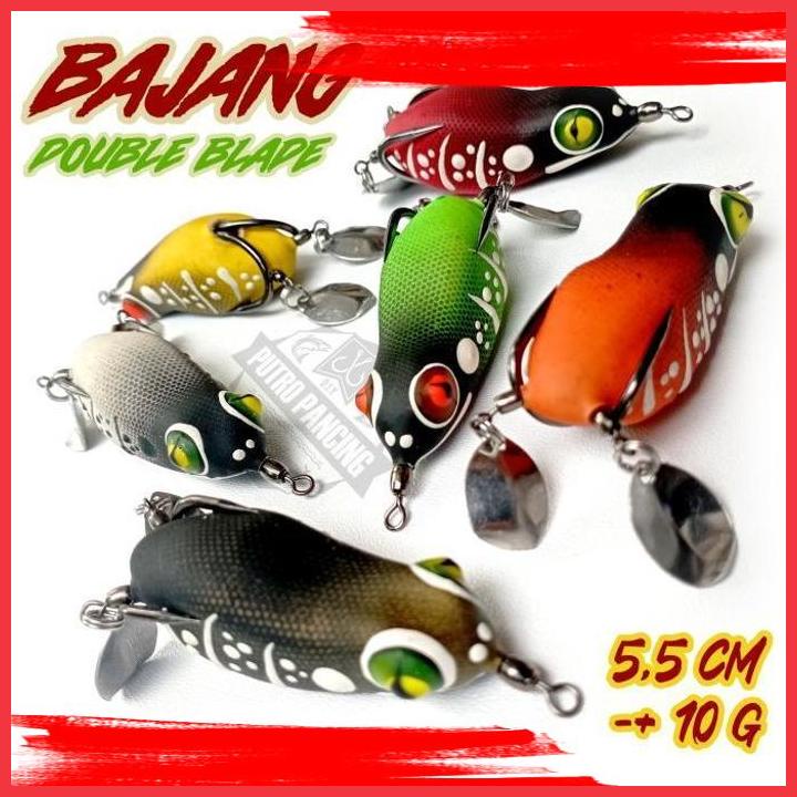 (pupa) lure bajang double blade by abi lure soft frog softfrog