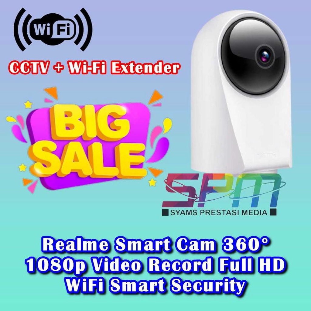 Realme Smart Cam 360 1080p Video Record Full HD WiFi Smart CCTV