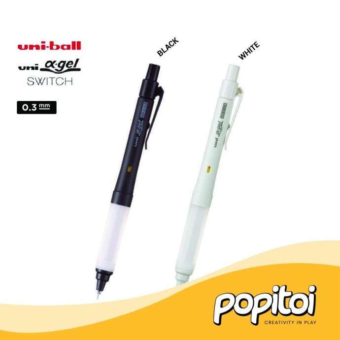 

UNI Kuru Toga Alpha Gel SWITCH Mechanical Pencil 0.3 0.5 mm Pensil