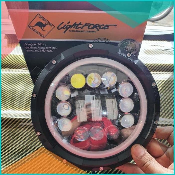 lampu depan daymaker led cahaya putih variasi motor 16novz3 suku cadan