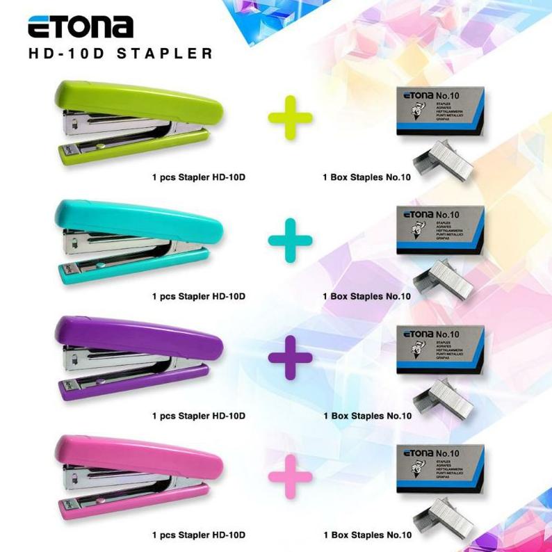 

Trending Stapler Etona Hd10D + Isi Warna Baru. Paket Lengkap Ekonomis