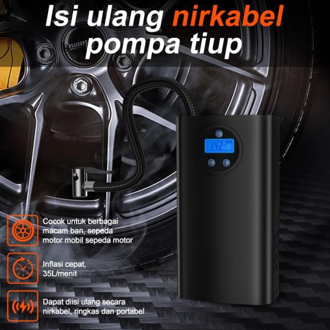 IMUTO pompa ban elektrik mobil pompa sepeda portable pompa ban motor