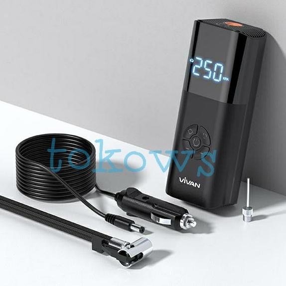 Vivan VTI02 Tire Inflator Pompa Ban Elektrik Mobil Motor Sepeda Bola