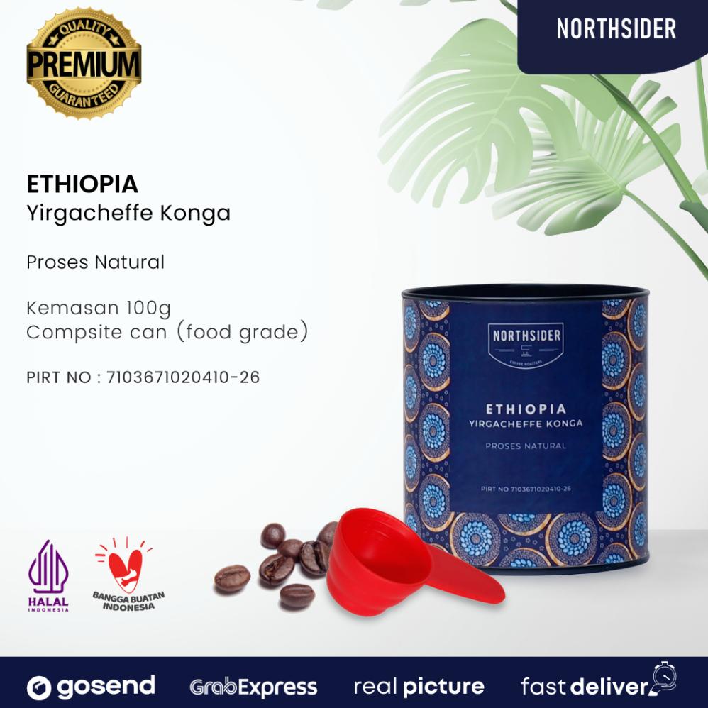 

Northsider Kopi Arabika Ethiopia Yirgacheffe Konga Natural coffee 100g