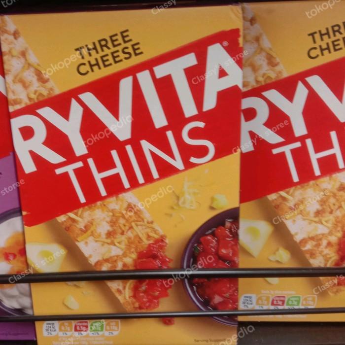 

Ryvita Thins Three Cheese 125 Gr/Snack Crackers 014