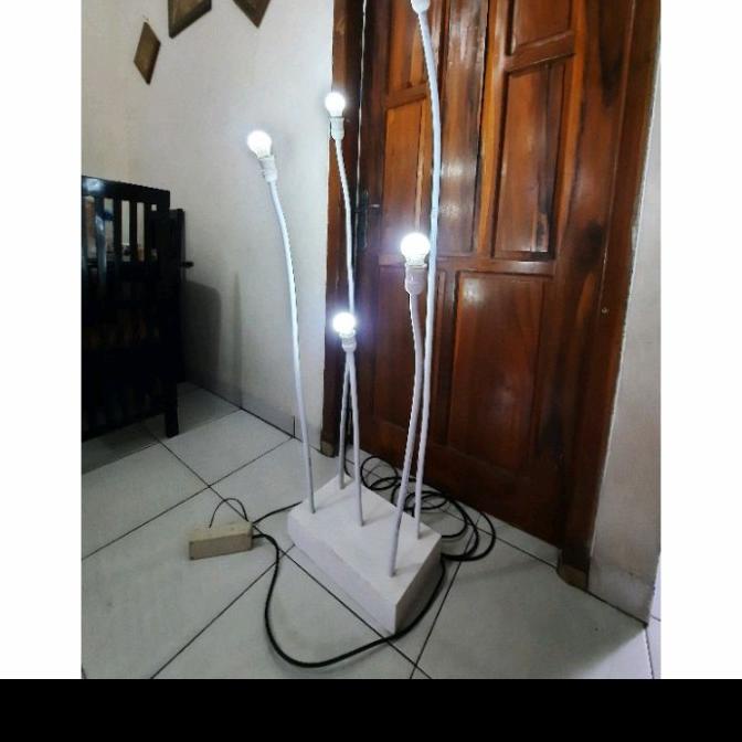 standing lampu pipa dekorasi ready