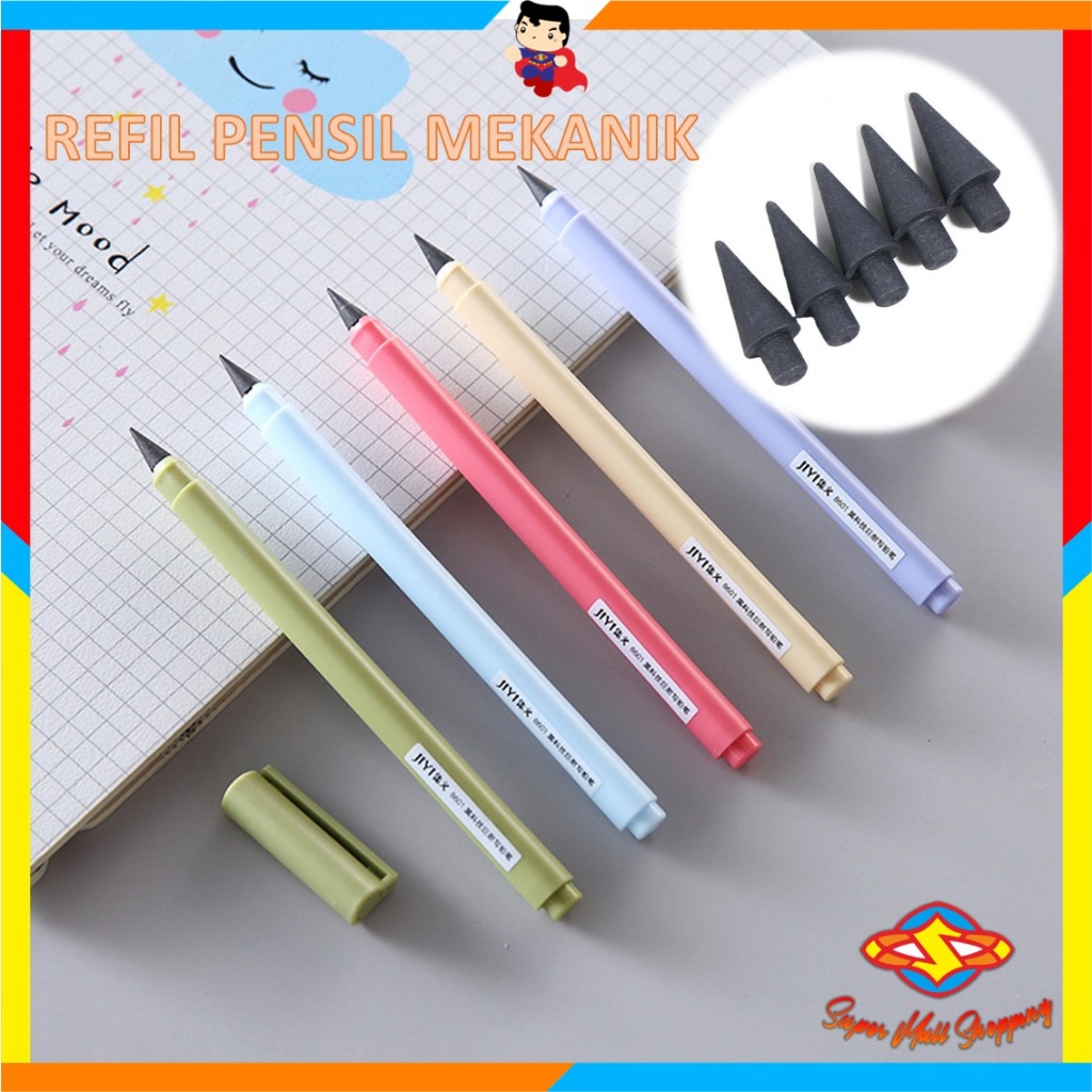 

SMS Pensil Eternal Tanpa Isi Warna Macaroon Pensil Abadi Tak Bisa Habis Graphite Pencil Like Pen Untuk Sketsa Lukis Art Tidak Perlu Diasah Warna-Warni Lucu Murah Import