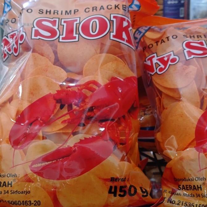 

] ny siok kerupuk kentang udang mentah 450gr