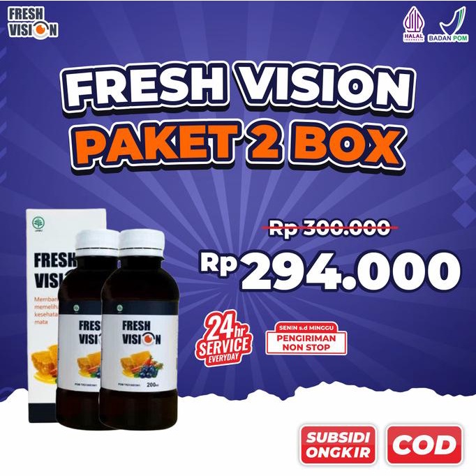 

PAKET BUNDLING 2 BOX - Madu Herbal Untuk Kesehatan Mata Fresh Vision