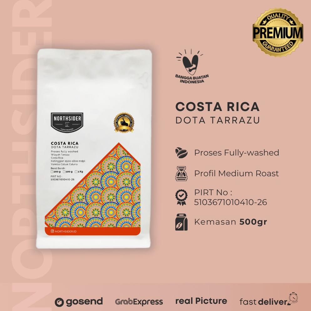 

Northsider Kopi Arabika Costa Rica Dota Tarrazu fully-washed - 500g