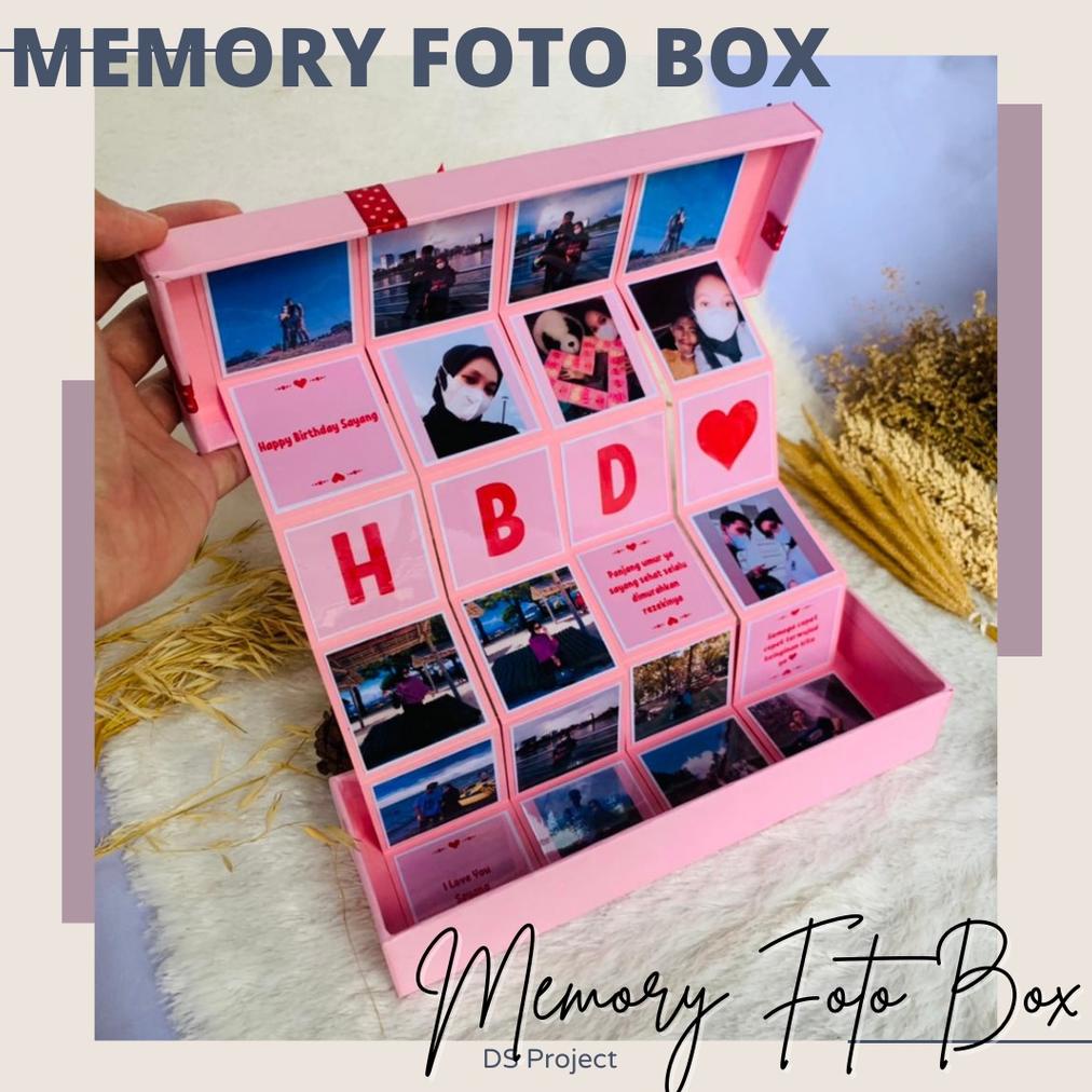 Diskon Besar Kado Memory Foto Box Hadiah Buat Ulang Tahun | Anniversary Cewek / Cowok Custom Murah Diskom