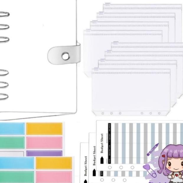 

A6 Set Lengkap Binder Pre Transparan Nabung Pemula Hemat