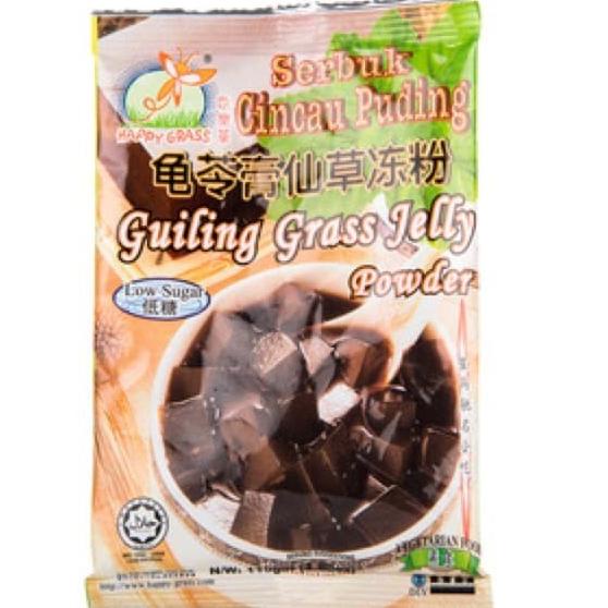 

Paket Happy Grass Serbuk Cincau 110Gr Pudding Guiling Gress Jelly Isi 4 Bks/110Gr