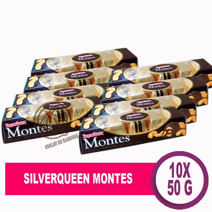 

Sierqueen Montes 50 Gr X 10 Pcs Cokelat, Sier Queen Montes 50 Gram Isi 10Pcs Cashew Coklat, Sierqueen Montes 50Gr