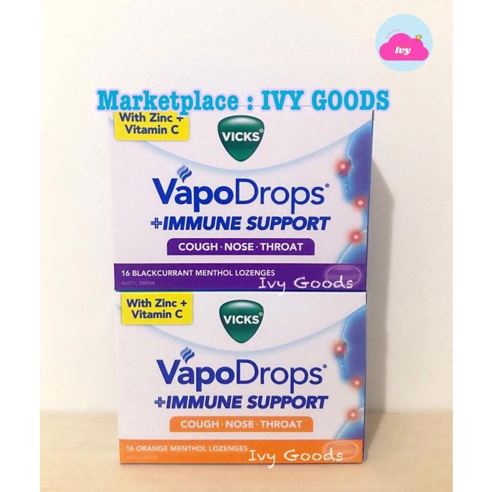 Vicks Vapodrops Immune Support 16 Lozenges