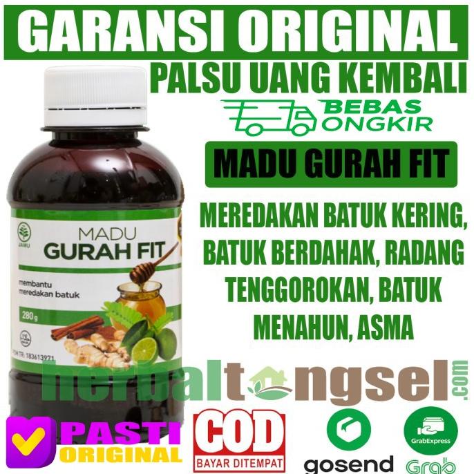 Madu Gurah Fit Asli Madu Herbal Batuk Gurah Fit Original Garansi