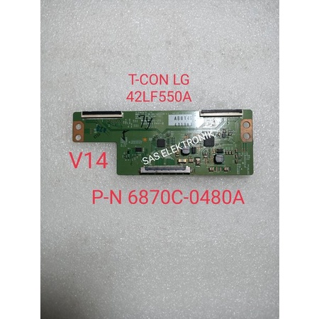 Part T-CON TICON TCON LOGIG LED LG 42LF550A 42LF550 A 42LB550A 42LB550 A V14 P-N 6870C-0480A