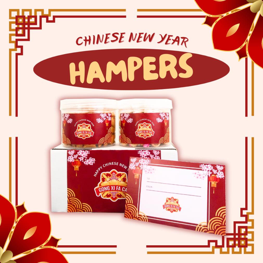 

New Stok [Sh Snacks] Cny Hampers Isi 2 Toples (M) / Bingkisan Parsel Parcel Chinese New Year / Gi Box Makanan Spesial Imlek / Sincia Gi Tahun Baru Imlek 2024 Terlaris