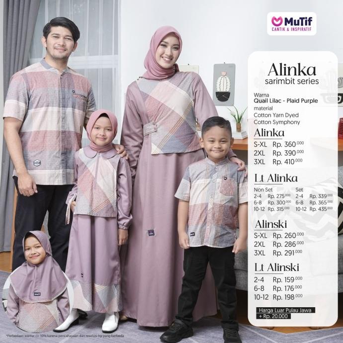 Terbaik Sarimbit Mutif Alinka Lilac Limited Edition