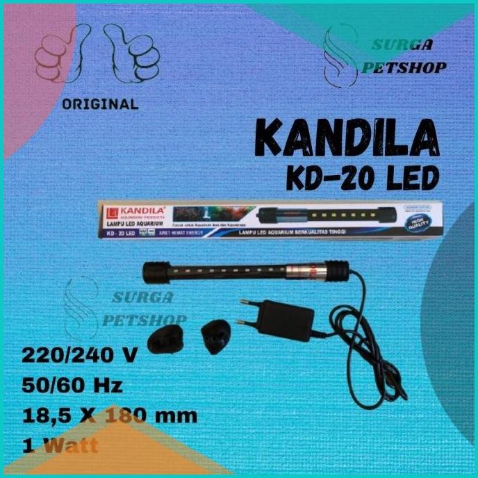 KANDILA LED KD-20 LAMPU CELUP AQUARIUM PALUDARIUM AQUASCAPE LED PUTIH