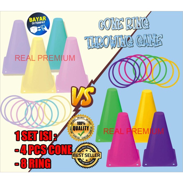 TERLARIS CONE KERUCUT PLUS RING YG 25 / CONE KERUCUT LATIHAN OLAHRAGA FUTSAL