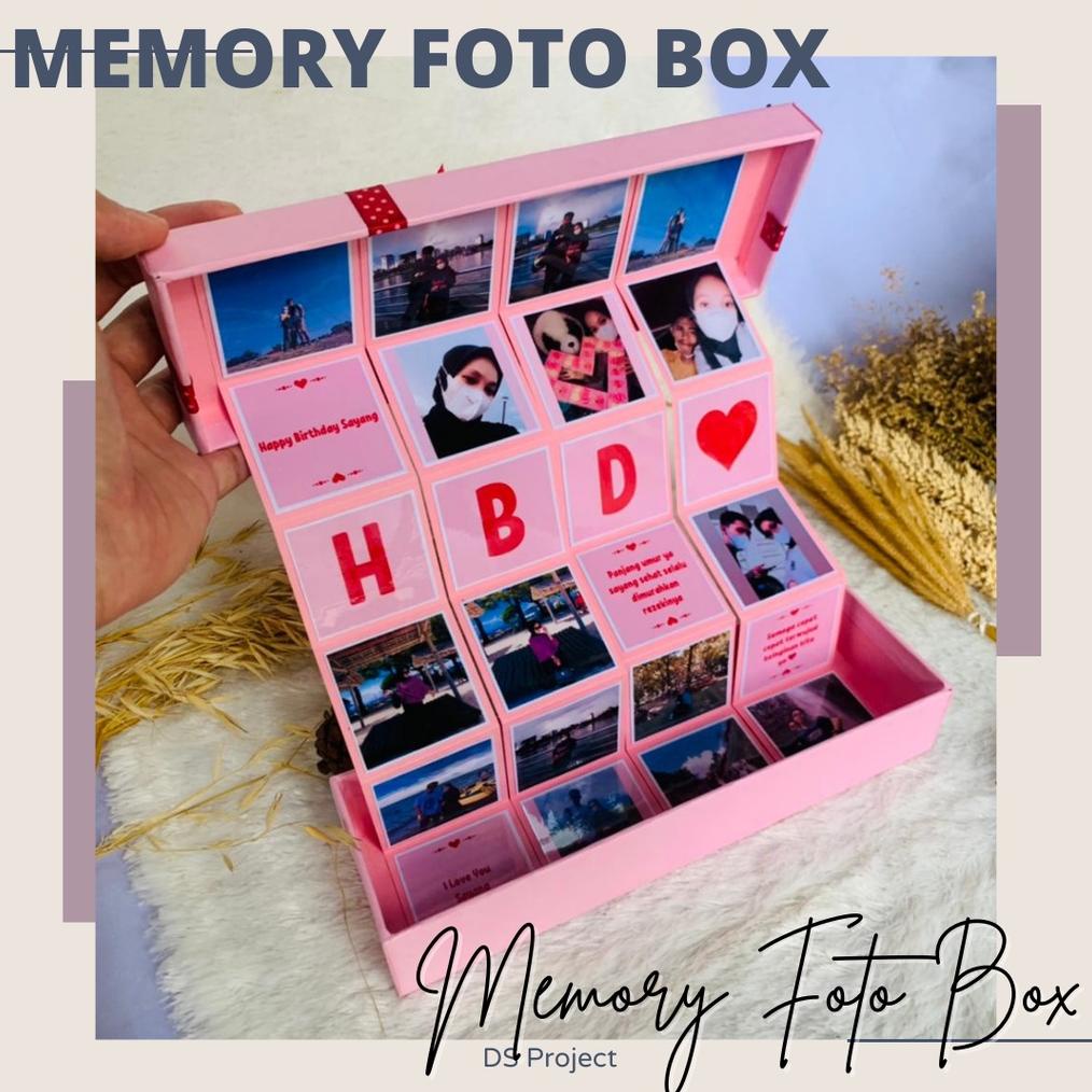 Special Sale Kado Memory Foto Box Hadiah Buat Ulang Tahun | Anniversary Cewek / Cowok Custom Murah Original