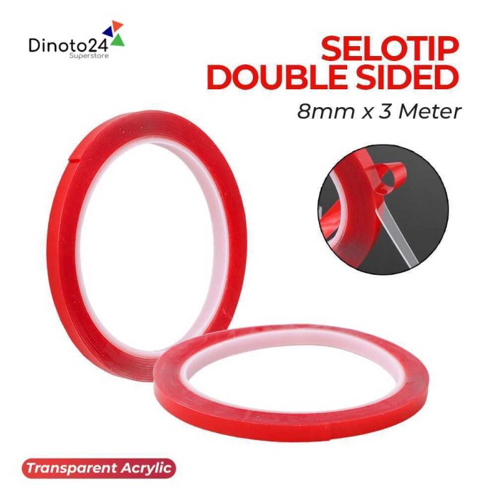 

Selotip Double Sided Tape Transparent Acrylic 3m - HL87895