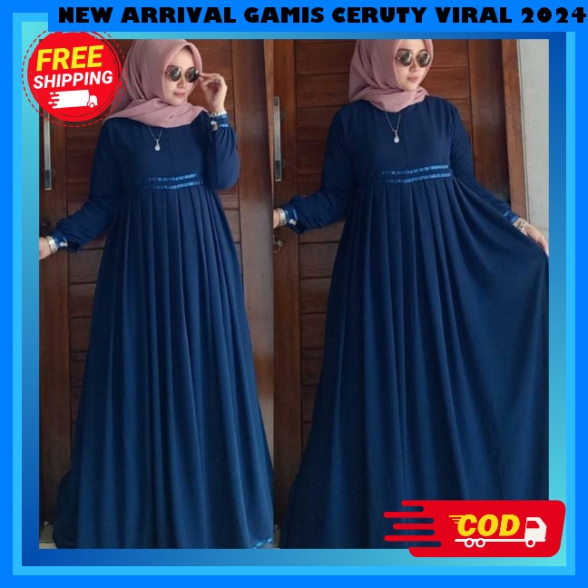 Dress Remaja Kekinian Hijab Gami Rmaja Idul Fitri Gamia Teraru Impor Gamisgamis Putih Cewek Gamis Le