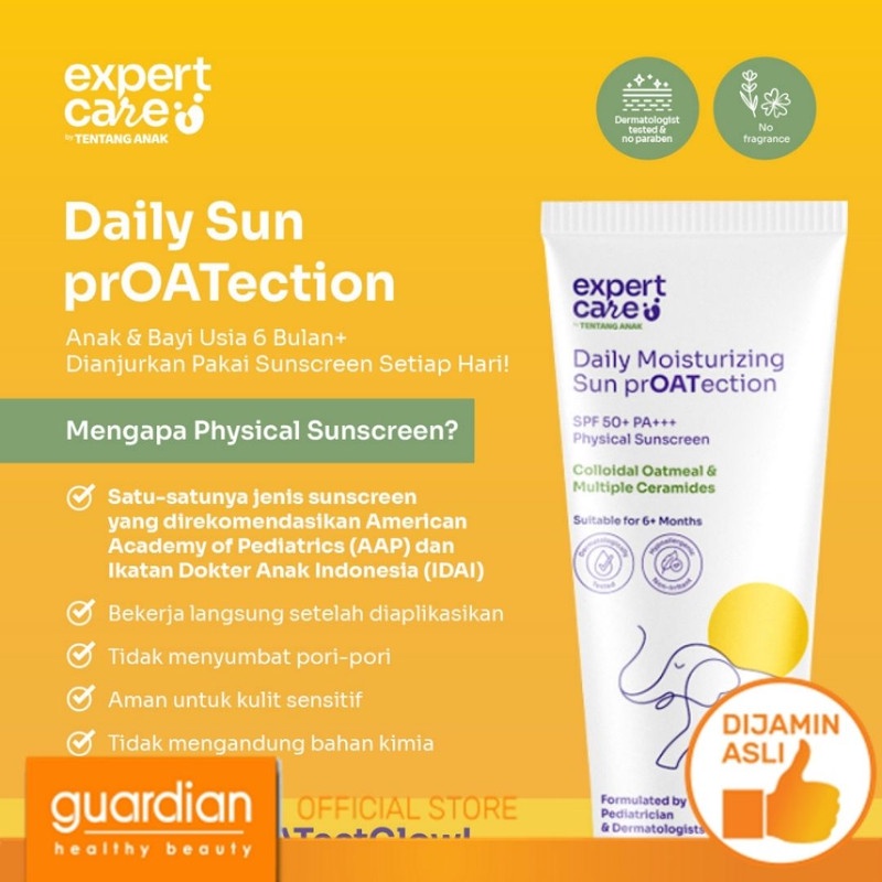 Expert Care Physical Sunscreen SPF 50+ PA+++ - Sunscreen Anak &amp; Bayi 50g