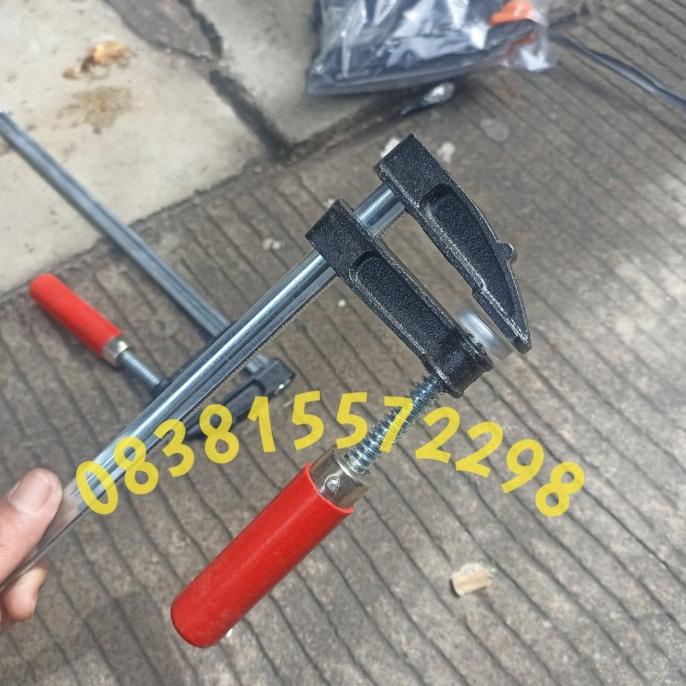 Clem f 50x200mm alat penjepit Alat press kayu klem f 5x20cm catok pres