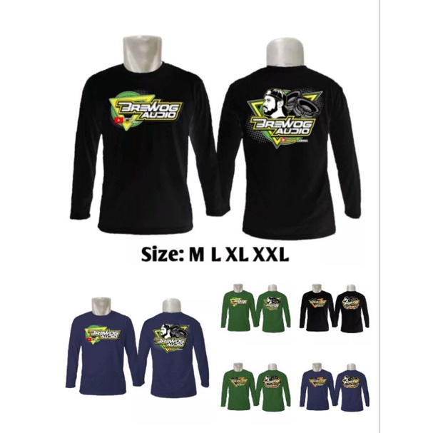 Kaos T-shirt Distro Sound Brewog Audio Lengan Panjang Pria Wanita