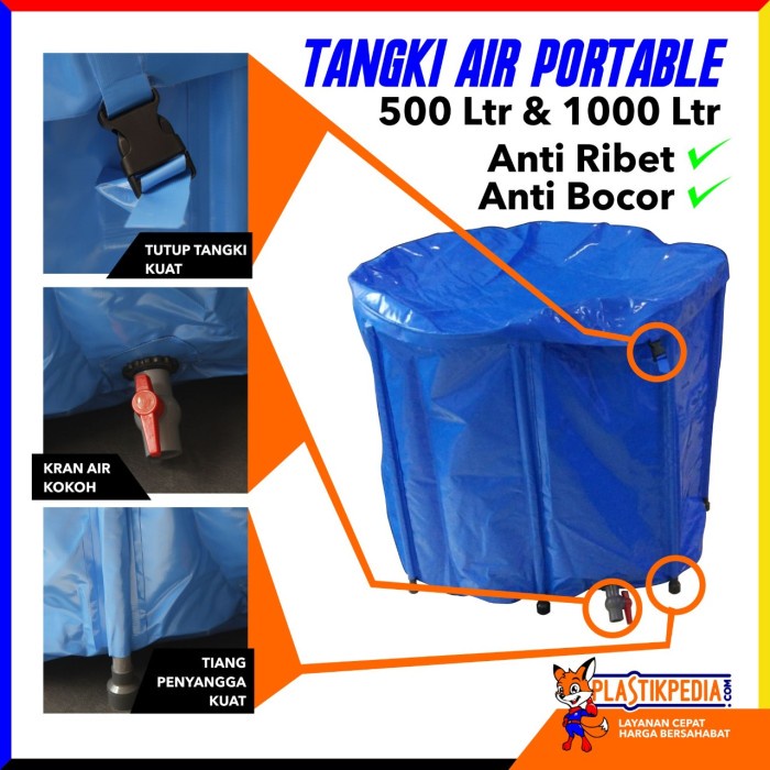 Ready Tandon Air Portable Toren Air Tangki Air Portable 500 Liter Murah