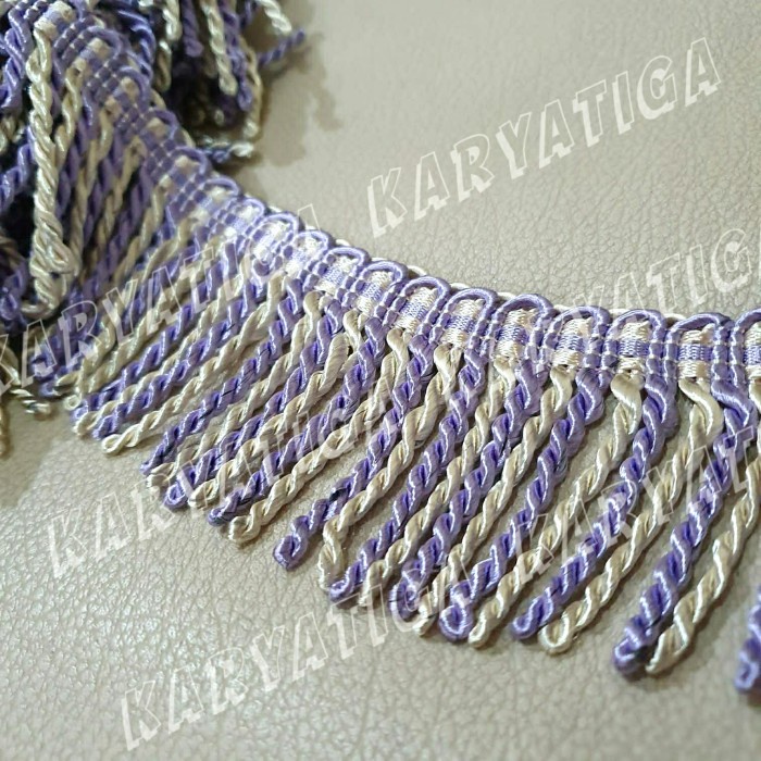 

Renda Rumbai Tambang/Curly Lebar 6 cm Kode 9966 - Warna (15 Meter)