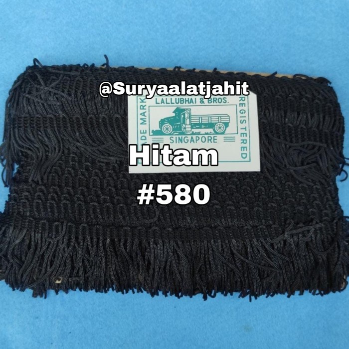 

Renda Rumbai Gomyok (5cm) Cap kereta