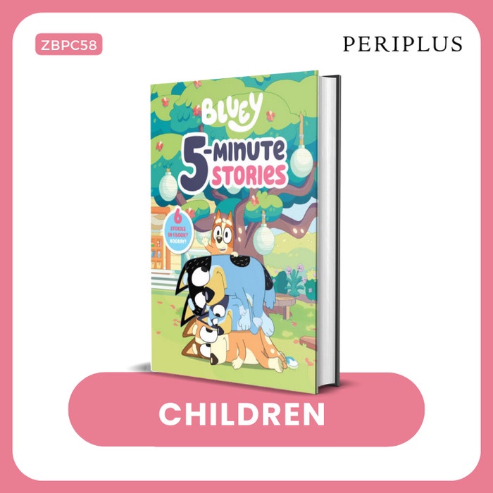 

Harga!! Bluey 5-Minute Stories: 6 Stories in 1 ok Hooray- 9780593521908
