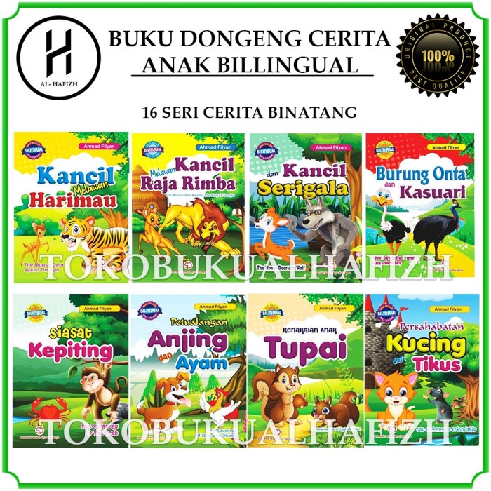 

Jual!! Paket 16 Buku Cerita Anak Bilingual 16 Judul