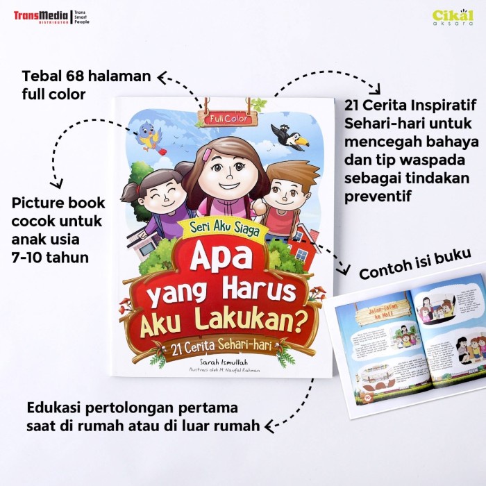 

Baru!! Buku Cerita Anak APA YANG HARUS AKU LAKUKAN Seri Aku Siaga Sarah Ismul