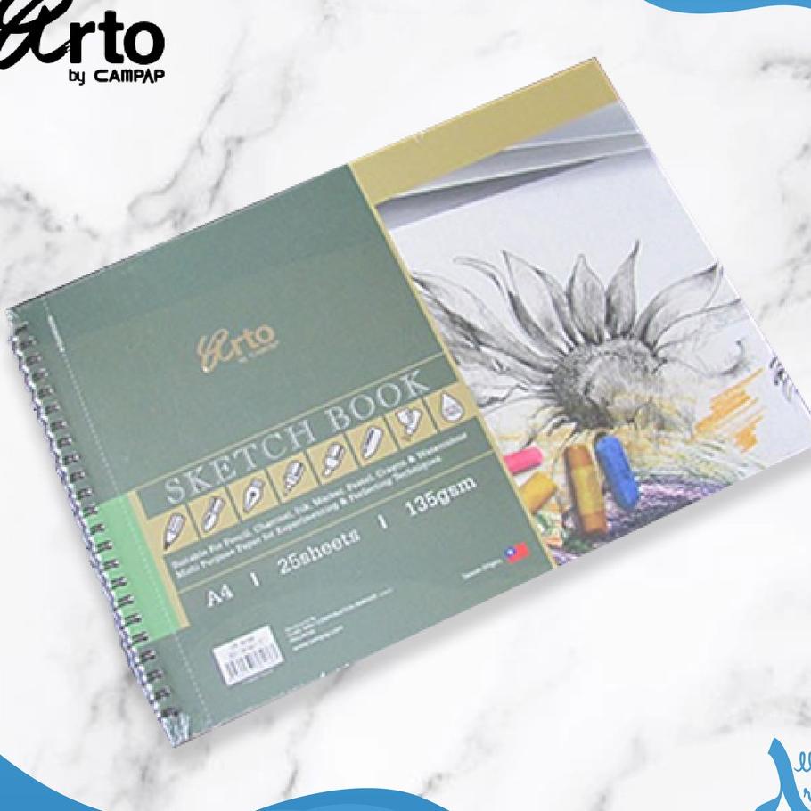

Buku Sketsa Arto A4 135Gsm Wire Bound Drawing Sketchbook