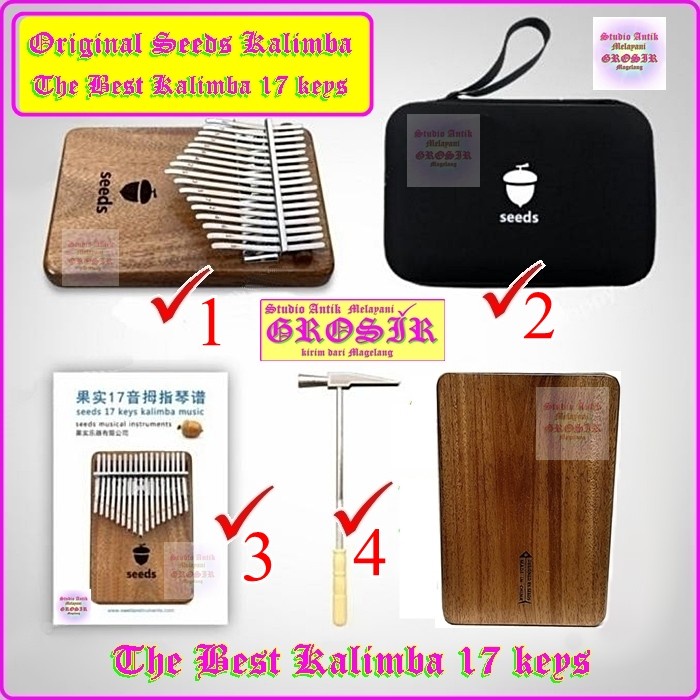 Kalimba Seeds 34 Keys - Seeds Kalimba - Piano Jari - Kalimba Terbaik