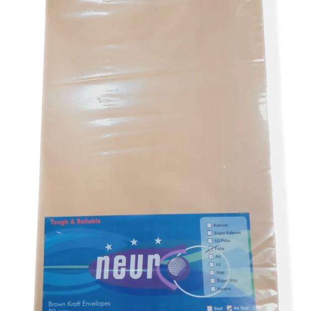 

Amplop Coklat Folio Neuro "No Seal" (1 Pa Isi 100 Lembar)